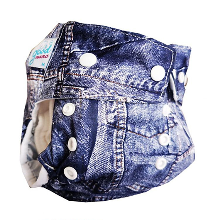 Bỉm vải Goodmama siêu chống tràn giả jean