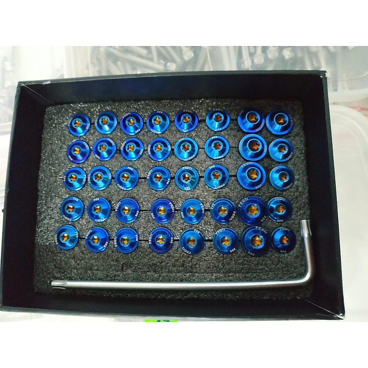 Ốc áo dành cho xe máy Exciter 2010 (Ex nhỏ) (Full bộ 40 con)