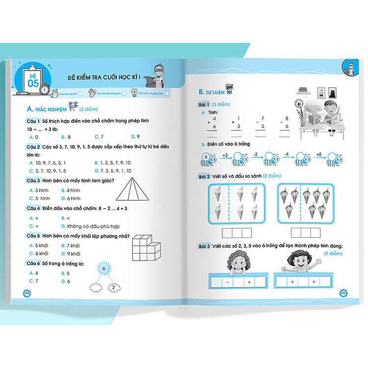 Đề Ôn Luyện Và Tự Kiểm Tra Toán Lớp 1 (Tập 1) - Ảnh 5