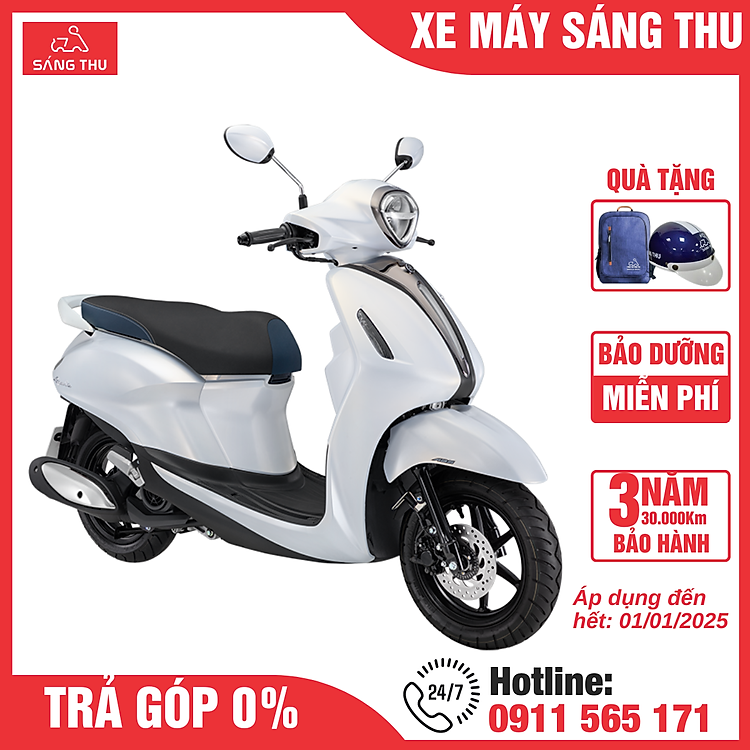 Xe Máy Yamaha Grande Blue Core Hybrid Phiên Bản Cao Cấp 2024