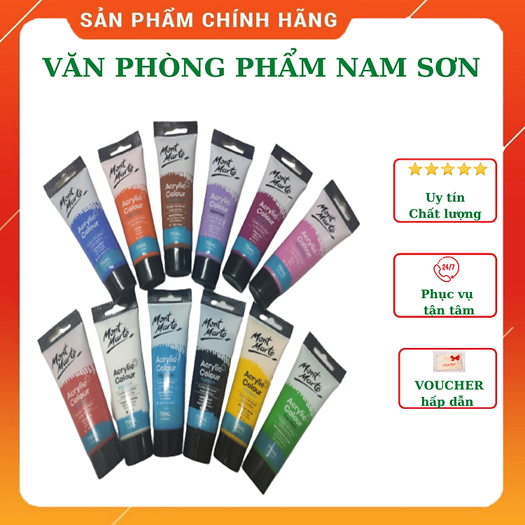 Bộ Màu Acrylic 12 Màu Signature MONT MARTE