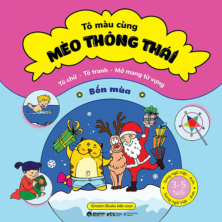 Tô Màu Cùng Mèo Thông Thái – Bốn Mùa