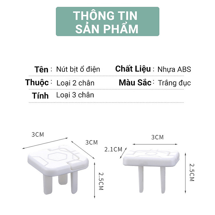Nút Bịt Ổ Điện KUNBE 2 Chạc Chính hãng Tiết kiệm - Hình ảnh 2