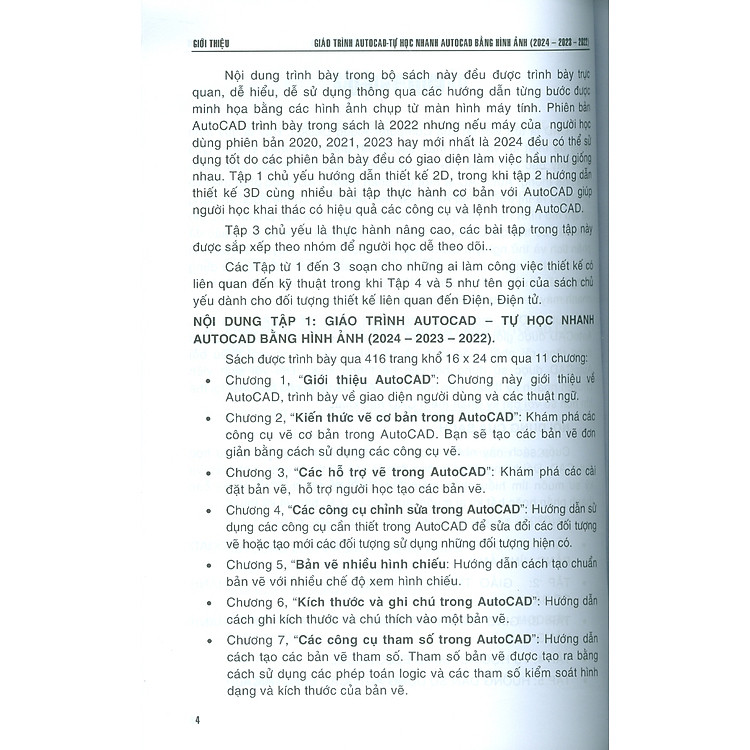 Giáo Trình Autocad - Tự Học Nhanh Autocad Bằng Hình Ảnh (2024-2023-2022) - Ảnh 3