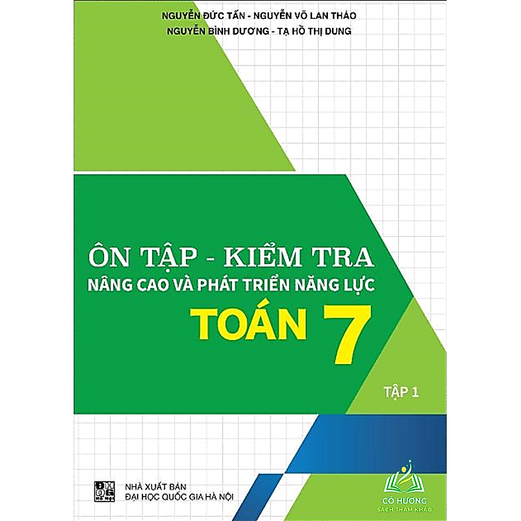 Sách - Combo Ôn tập - kiểm tra nâng cao và phát triển năng lực Toán Lớp 7 Tập 1+2 -ĐT #huongbook