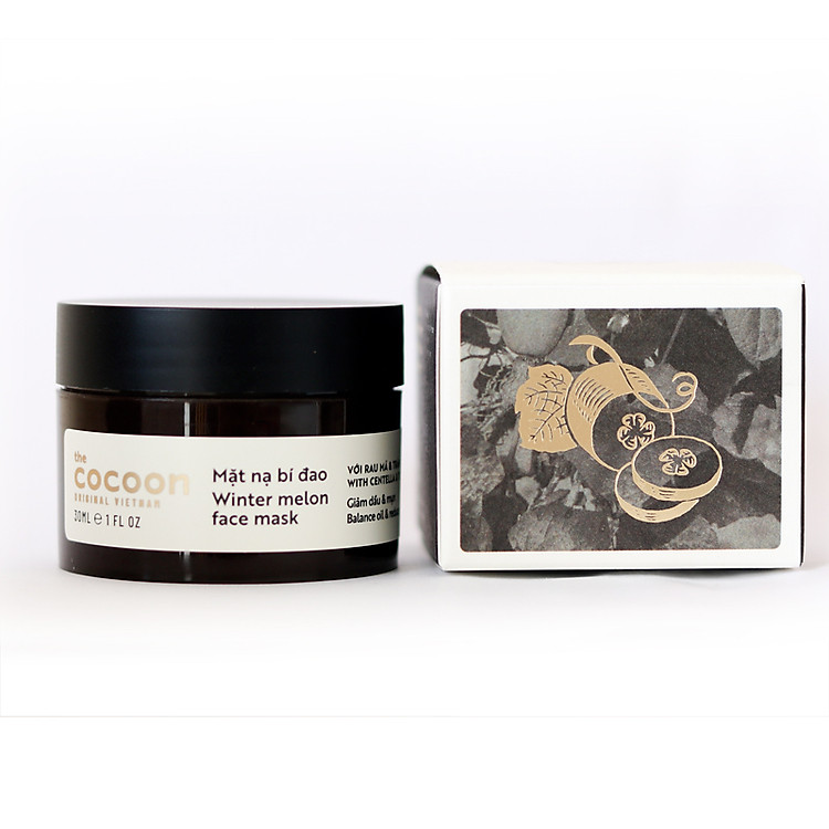 Mặt nạ bí đao cocoon 30ml da dầu, mụn ẩn