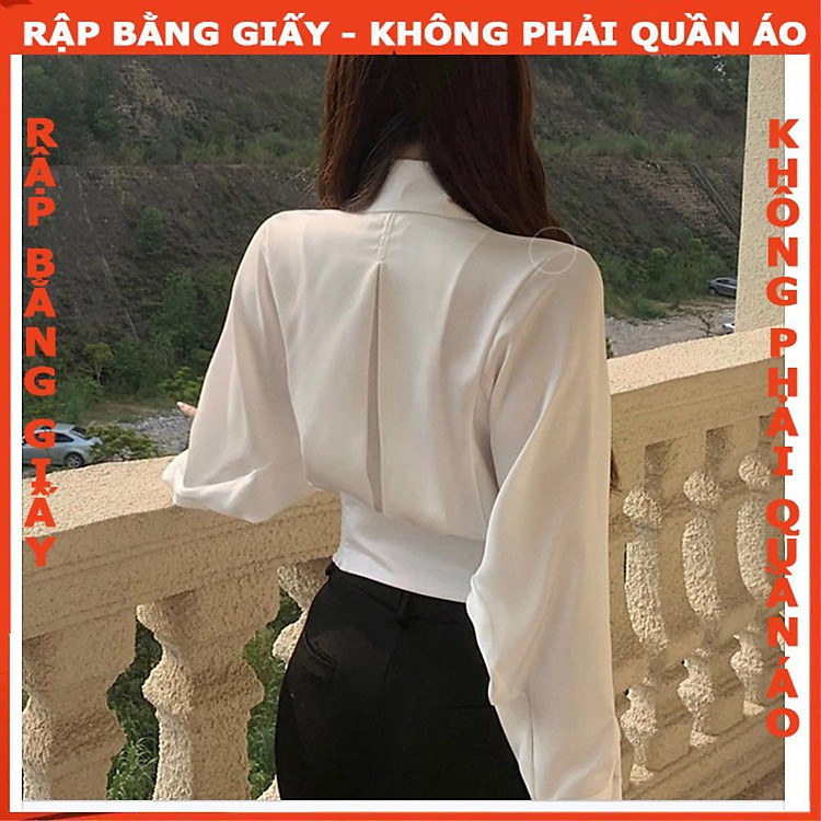 Rập giấy áo sơ mi cánh dơi mã 77 (A0) - Ảnh 4