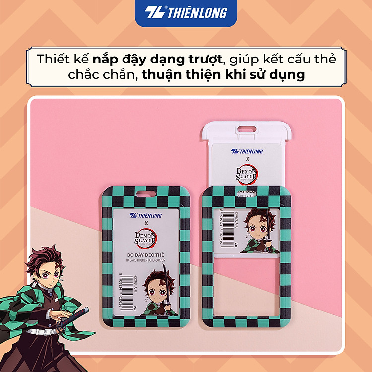 Dây Thẻ Đeo Bảng Tên Nhân Viên Sinh Viên Demon Slayer - Hồng - Ảnh 3