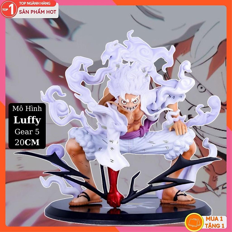 Mô Hình Luffy Gear 5 Siêu Ngầu 20Cm Mô hình One Piece Cao Cấp, Figure Mô Hình Anmie One Piece Luffy Vua Hải Tặc