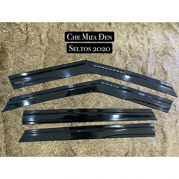 Vè Che Mưa Xe Kia Seltos 2019 - 2023 Cao cấp, Nhựa đen sáng bóng, che nắng, che mưa khi xuống kính