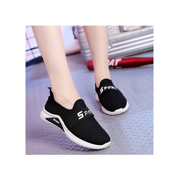 Giày Lười Nữ 3Fashion Dáng Thể Thao Vải Cao Cấp Nhẹ Êm - 3212