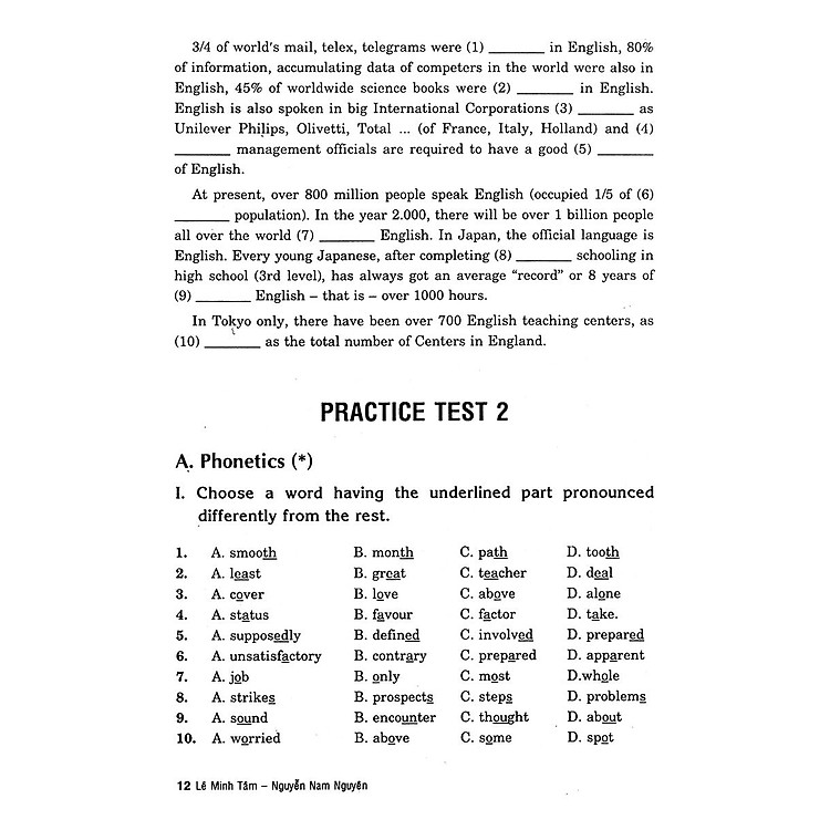 Ôn Tập Luyện Thi Trắc Nghiệm THPTQG 2019 - Môn Tiếng Anh - Ảnh 7