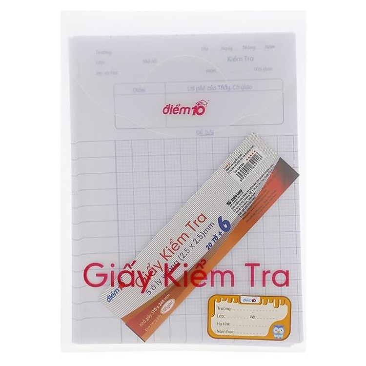 Giấy Kiểm Tra Thiên Long TP-GKT04 (5 ô ly vuông)