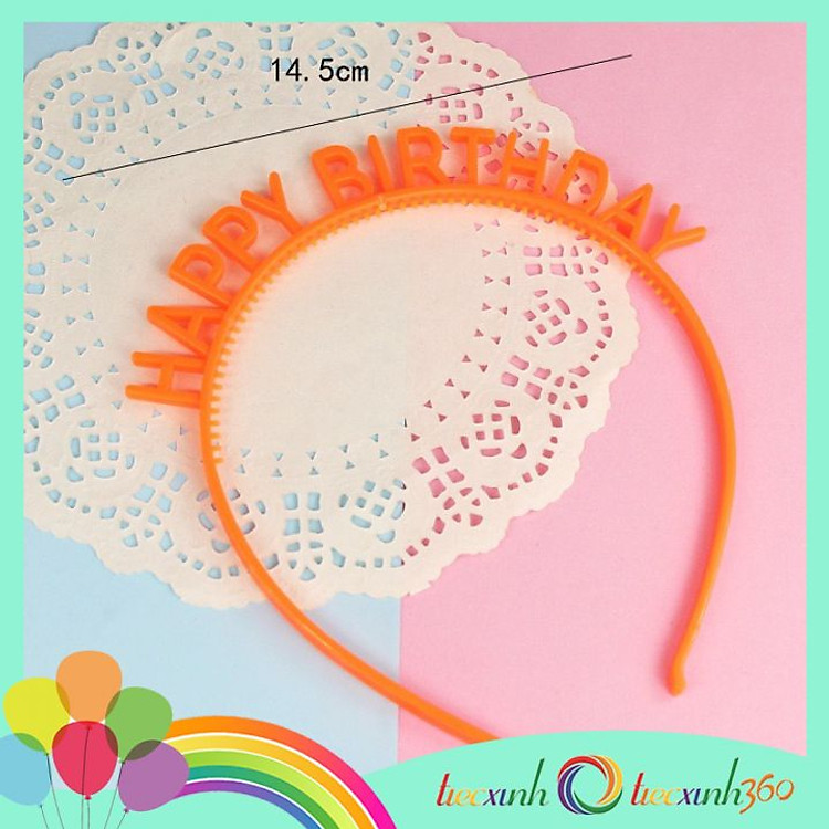 Cài Tóc Sinh Nhật Happy Birthday Nhiều Màu