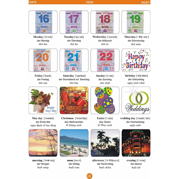 Từ Điển Anh - Đức - Việt Bằng Hình Dành Cho Trẻ Em - Ảnh 7