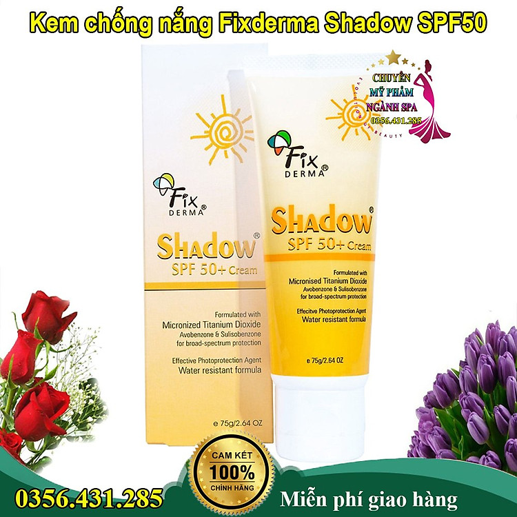 Kem Chống Nắng, Dưỡng Ẩm Da Fixderma Shadow SPF 50+ Cream 75g