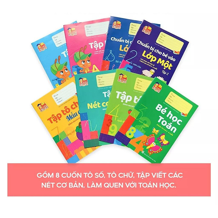 Chuẩn Bị Cho Bé Vào Lớp Một (Túi 8 Cuốn) - Ảnh 3