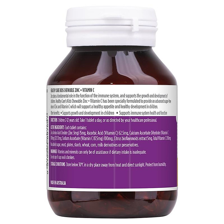 Mua Kẹo nhai Healthy Care Zinc + Vitamin C Uy tín Giá tốt - Hình ảnh 2