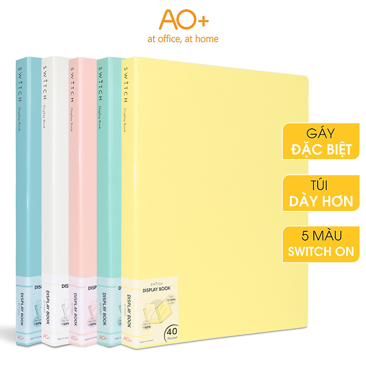 Bìa Lá A4 Switch ON AO+ (20 lá)