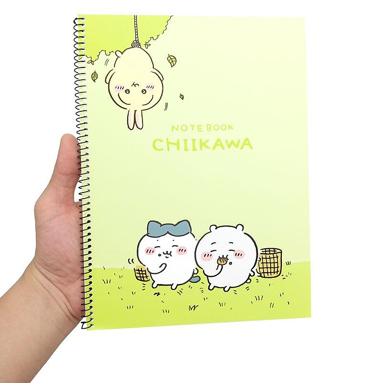 Sổ Lò Xo Kẻ Ngang Chiikawa Ver.2 (Màu Xanh Lá) - Ảnh 7