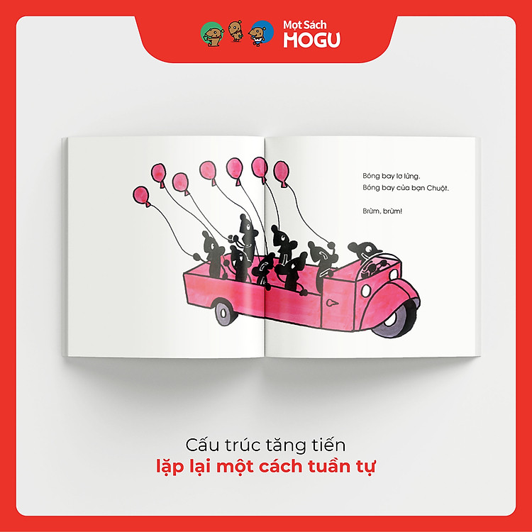 Truyện Ehon bé 1-2-3 tuổi - Bóng bay lơ lửng - Ảnh 4