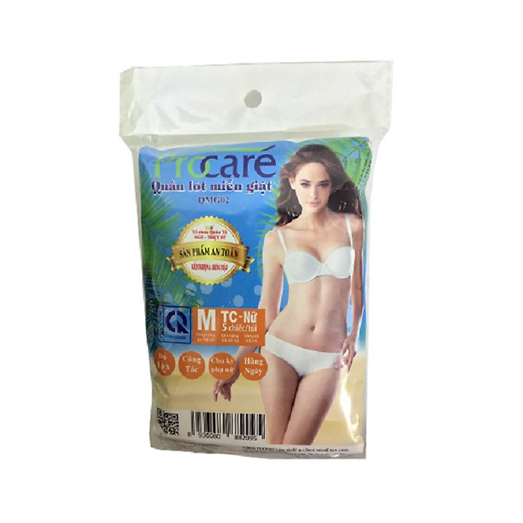 Combo 2 gói Quần Lót Giấy Nữ Procare TC - Trắng