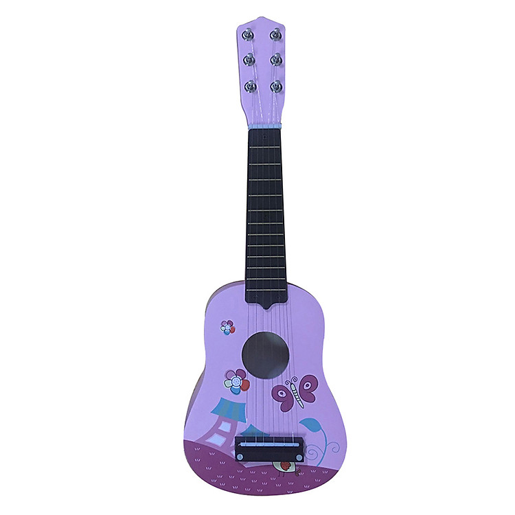 Đàn Ukulele Soprano 6 Dây Họa Tiết Tím