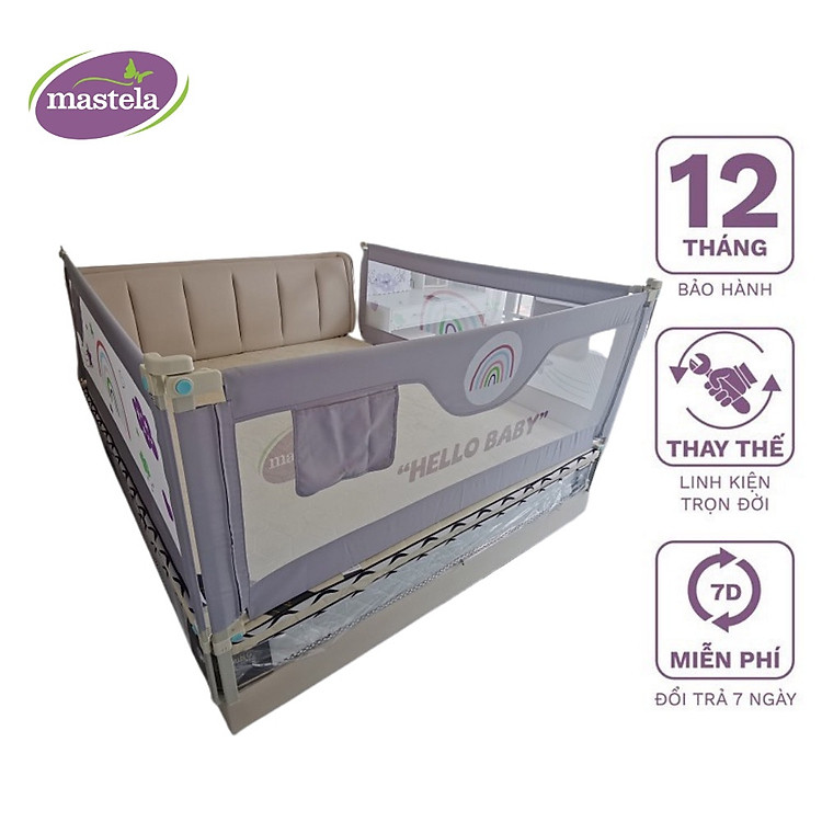 Thanh chắn giường Hello Baby 1.8M Chính hãng Giá rẻ - Hình ảnh 3