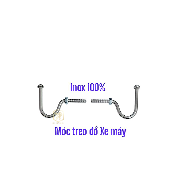 Cặp móc treo đồ xe máy INOX 002 mẫu móc câu gắn được nhiều loại xe hàng chất lượng