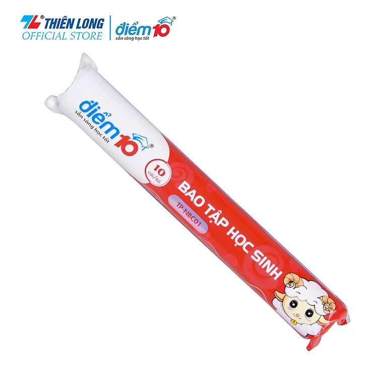 Bộ Bìa Bao Tập Thiên Long Điểm 10 TP-NBC01 (10 chiếc)