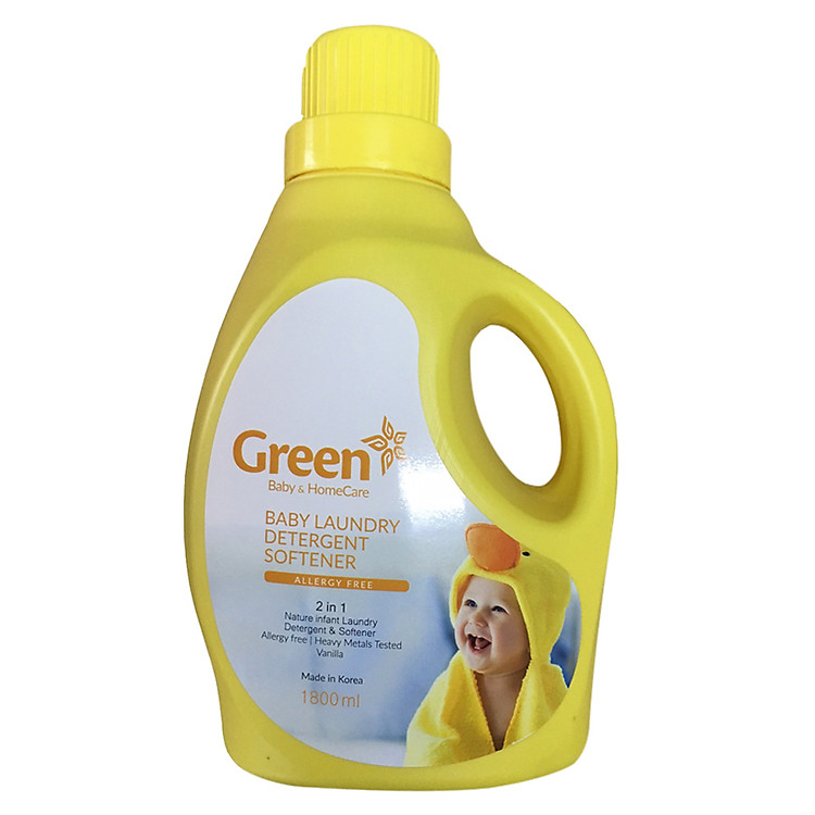 Nước Giặt Xả Hương Vani Dành Cho Trẻ Em Green (1.8L / Chai)
