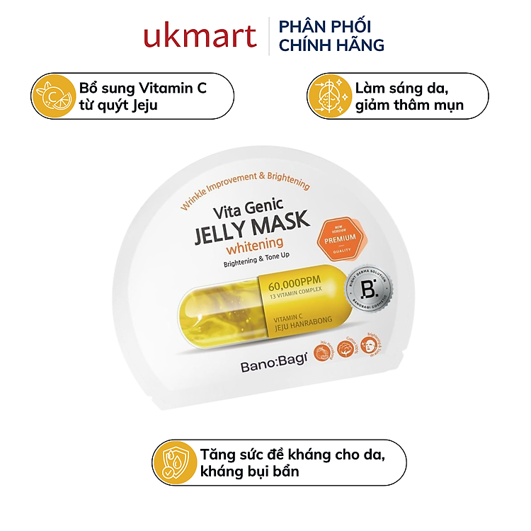 Mặt Nạ Dưỡng Da Banobagi Vita Genic Jelly Mask Cung Cấp Collagen, Vitamin Và Dưỡng Chất Chăm Sóc Da Săn Chắc Mịn Màng