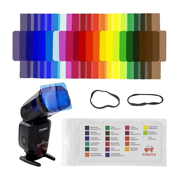 Bộ Gel 20 màu cho Flash Speedlite