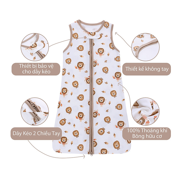 Mua Túi ngủ chũn Miraclebaby cho bé Sư Tử Chính hãng Tiết kiệm - Hình ảnh 2