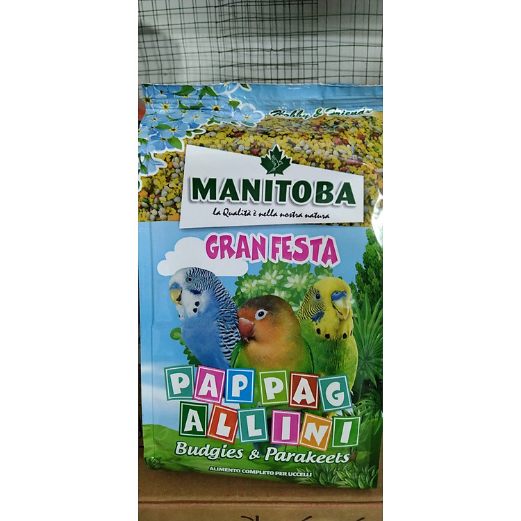 1 gói Granfesta manitoba nguyên seal ) giàu chất dinh dưỡng làm thức ăn cho các dòng vẹt nhỏ và trung