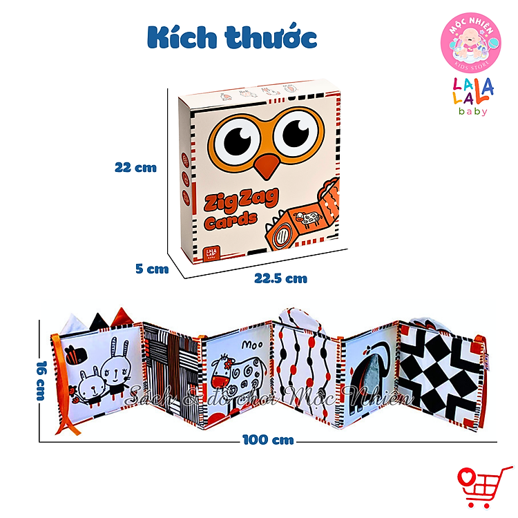 Sách Vải ZicZac Đa Tương Tác Cho Bé Chính hãng Ưu đãi - Hình ảnh 3