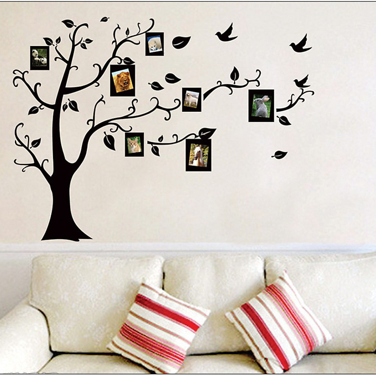 Bộ Decal Tranh Trang Trí Dán Tường Phòng Khách & Phòng Ngủ T02 AZONE