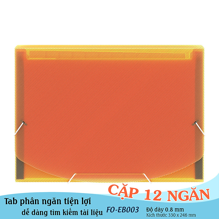 Cặp hồ sơ 5S-12 ngăn Thiên Long Flexoffice FO-EB003 - Ảnh 2