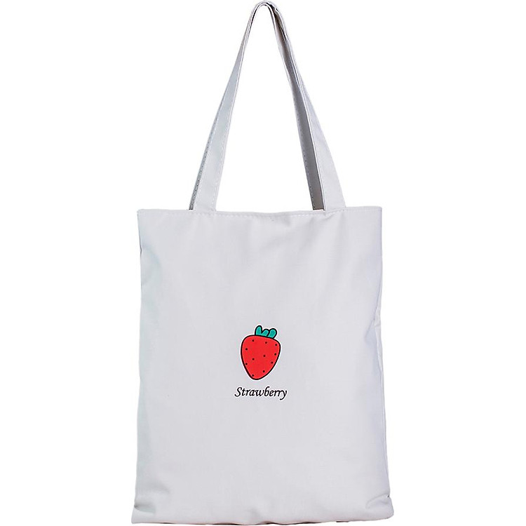Túi Vải Đeo Vai Tote Bag Trái Dâu XinhStore