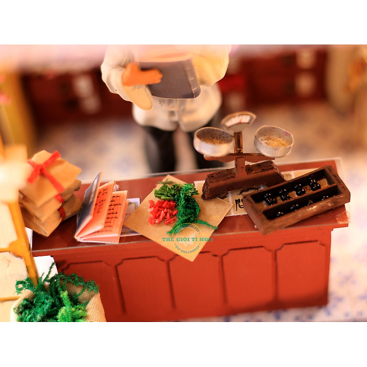 Mô Hình DIY Khung Tranh Tiệm Thuốc Bắc Chính hãng Giá tốt - Hình ảnh 3