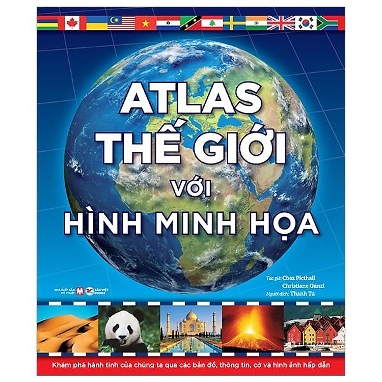 Sách Atlas Thế Giới Với Hình Minh Họa