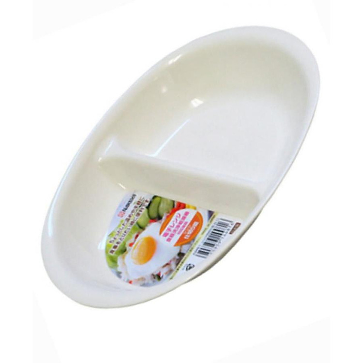 Khay ăn chia 2 ngăn cho bé nội địa Nhật Bản