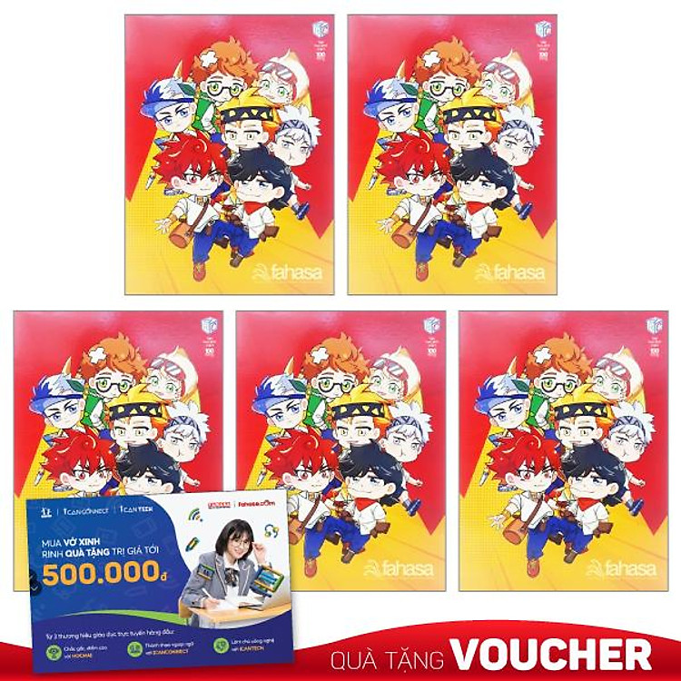 Tập Học Viện Alpha 4 Ô Ly 100 Trang (5 quyển)