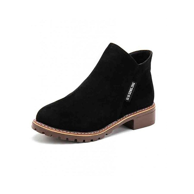 Giày Boot nữ thời trang B096D (Đen)