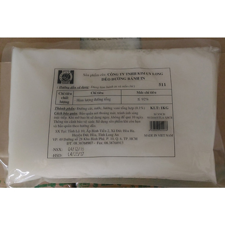 Dẻo đường bánh in (Sữa dừa) 1kg