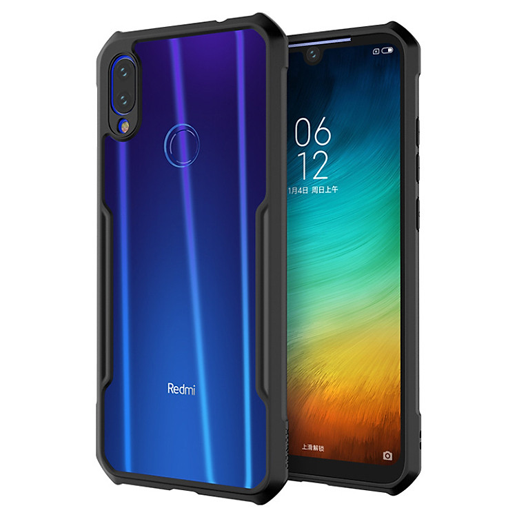 Ốp lưng Xiaomi Redmi Note 7 trong viền nhựa dẻo XunDD