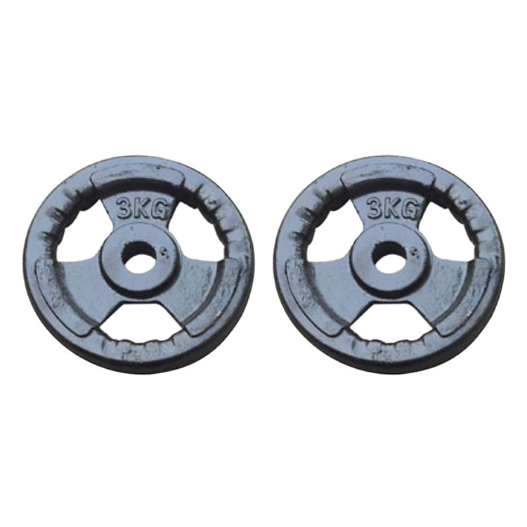 Bộ 2 Bánh Tạ Gang TT - Mart (3kg/Tạ)