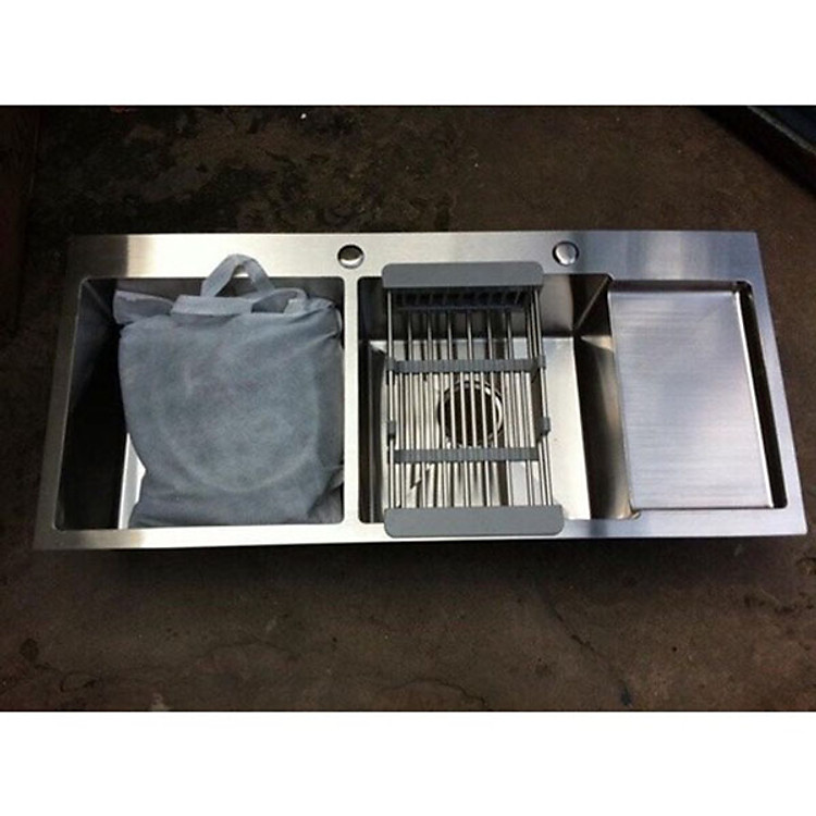 Chậu rửa chén bát Inox 304 đúc nguyên khối