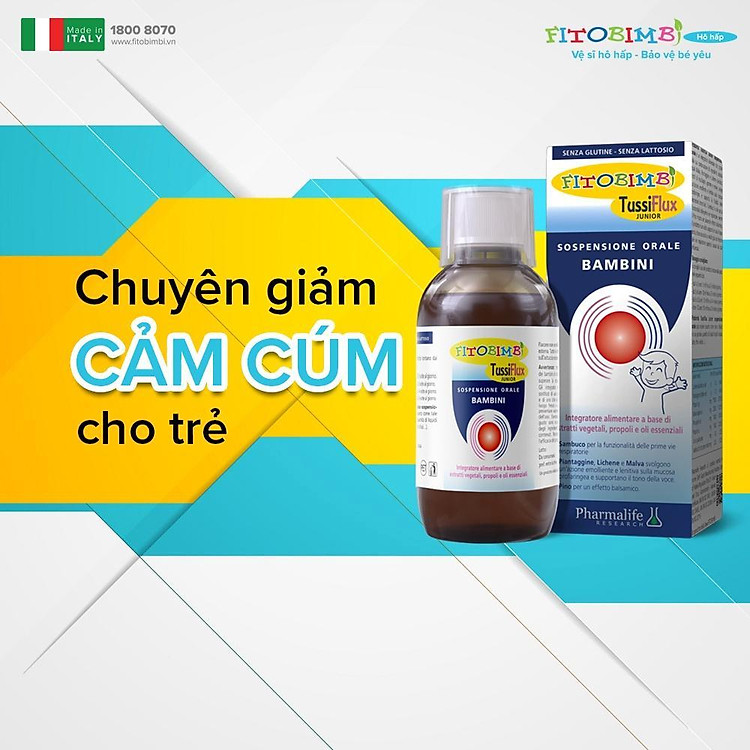 FITOBIMBI TUSSIFLUX JUNIOR Giảm ho cho trẻ 200ml Tiết kiệm - Hình ảnh 4
