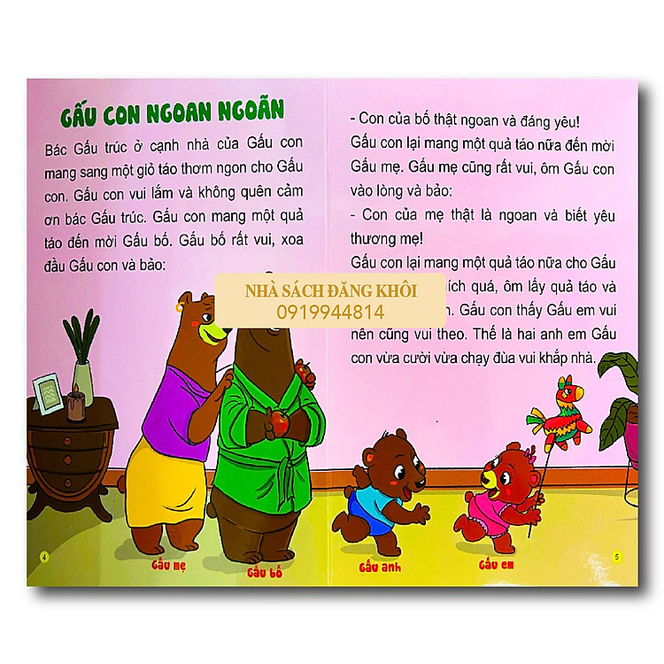Truyện Cho Bé Học Nói - Phát triển IQ, EQ - Ảnh 5